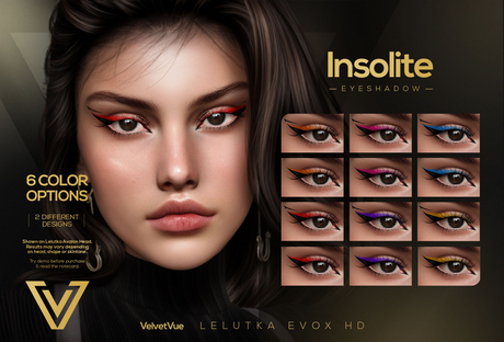 Second Life Marketplace - [ VelvetVue ] Insolite Eyeshadow